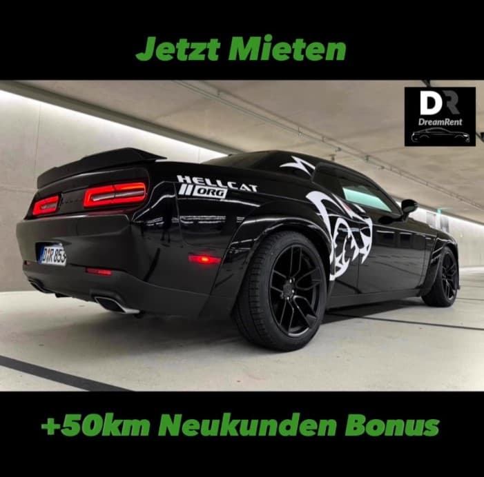 ✅ Jetzt Mieten ✅ Dodge Challenger Hellcat Redeye Widebody Kit 5.7 V8 Mieten ab 18 Auto Sportwagen mieten hochzeitsauto mieten Düsseldorf Lieferung nach Essen Kö