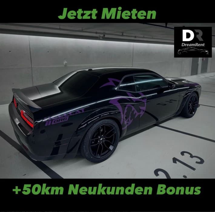 ✅ Jetzt Mieten ✅ Dodge Challenger Hellcat Redeye Widebody Kit 5.7 V8 Mieten ab 18 Auto Sportwagen mieten hochzeitsauto mieten Düsseldorf Lieferung nach essen Kö