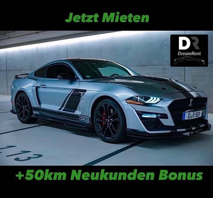 ✅ Jetzt Mieten ✅ Ford Mustang Shelby GT500 Kit Mieten ab 18 Auto Sportwagen mieten hochzeitsauto Düsseldorf Lieferung nach Bonn Köln Oberhausen aachen Mönchengl