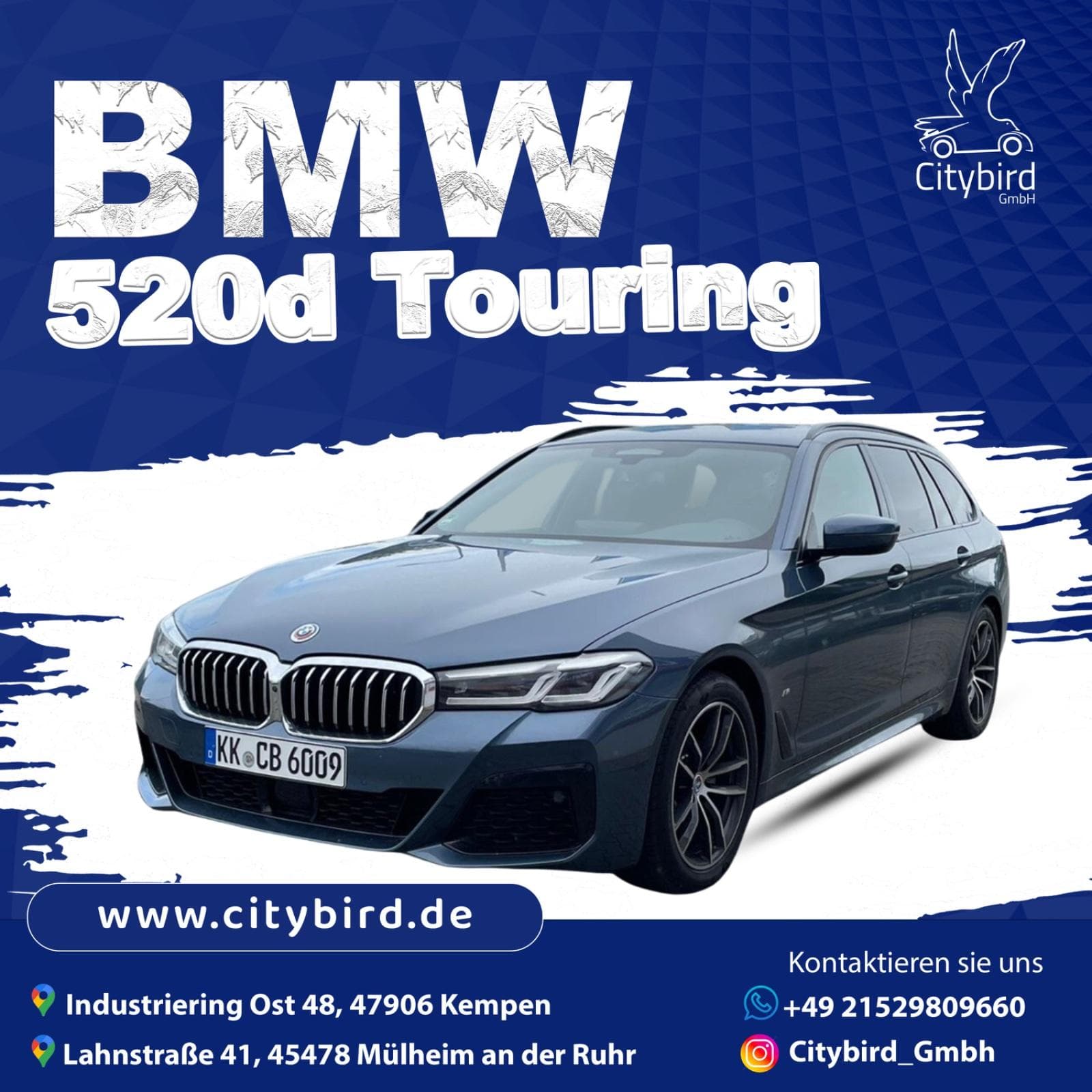 Auto mieten BMW 520 xDrive Touring Kombi Mietwagen