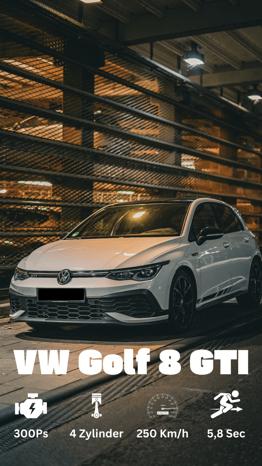 VW Golf 8 GTI Clubsport mieten/ Autovermietung/ Sportwagenvermiet